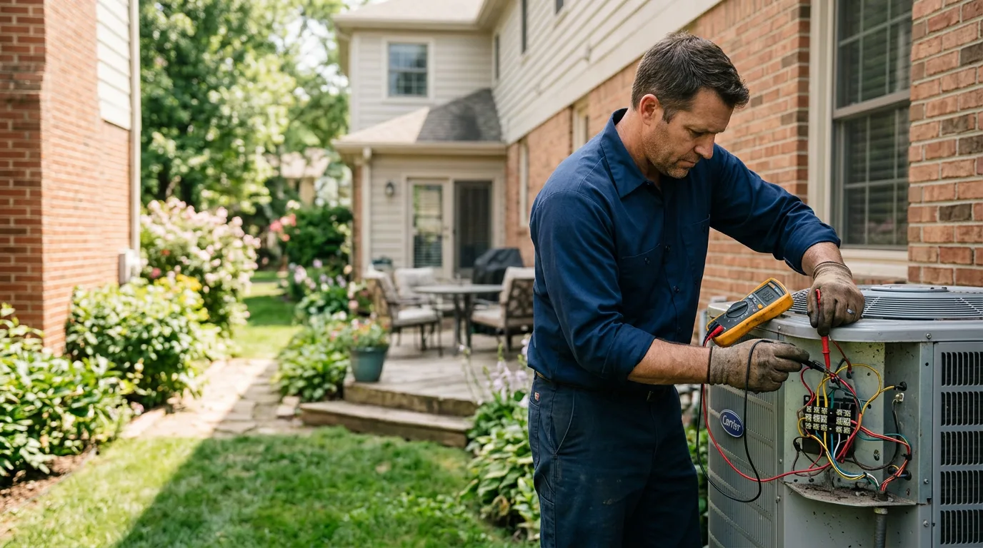 HVAC technician working near Stanwood, IA